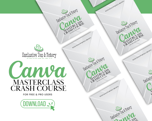 OG - Canva Crash Course Ebook with Master Resell Rights